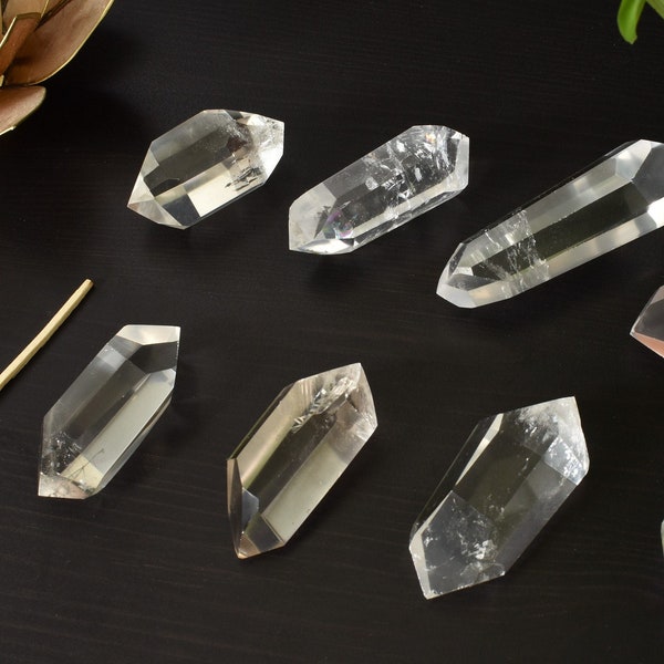 Bergkristall Doppelender Spitzen, glasklar (Einzelstücke)