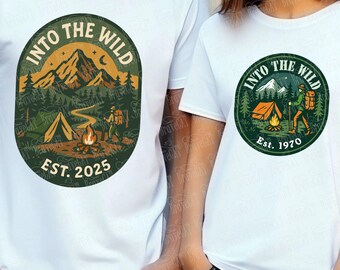 Into the Wild SVG Pack | Camping T-Shirt Design (Digital Download)
