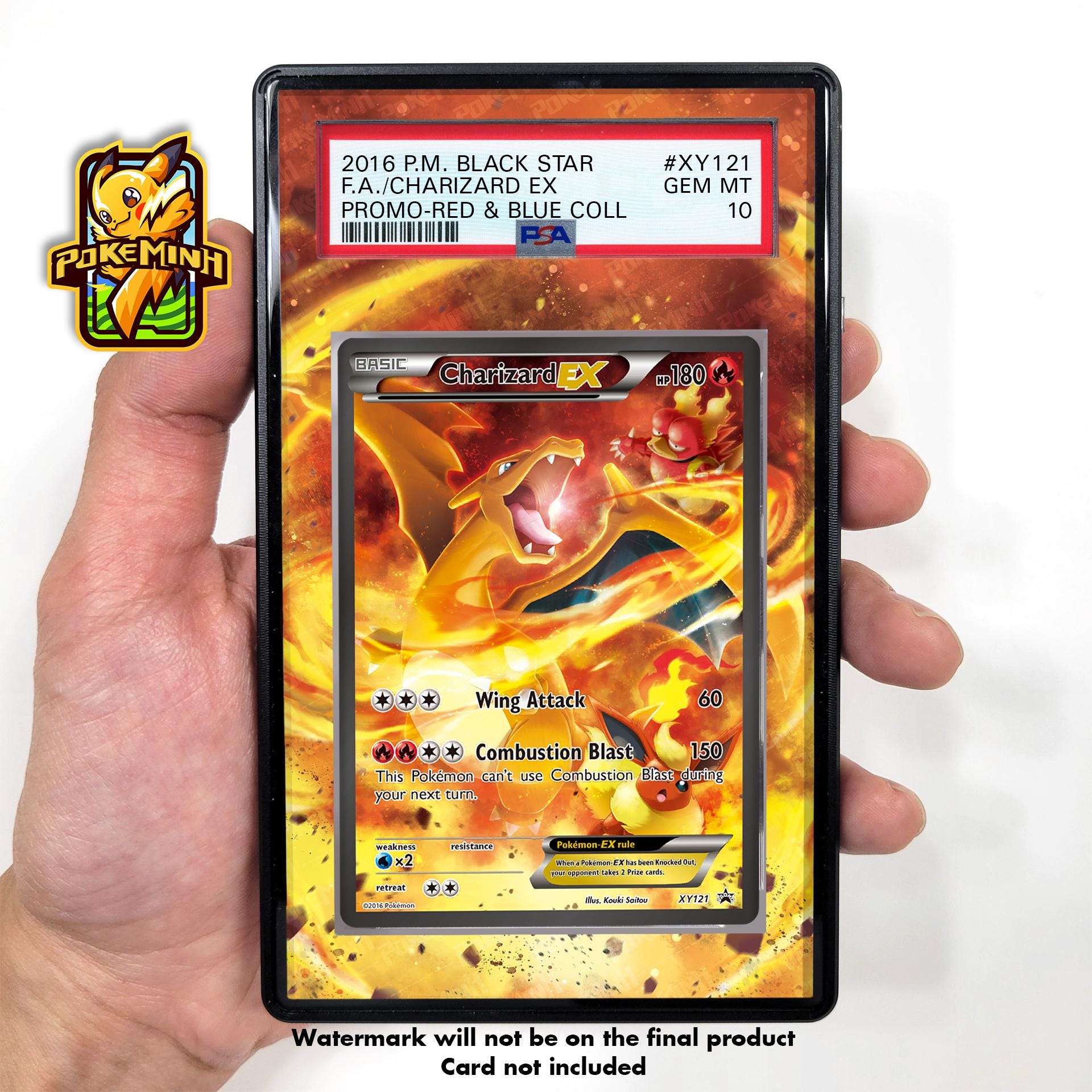 Charizard EX XY121 Promo Custom Pokemon Graded Display Case - Etsy