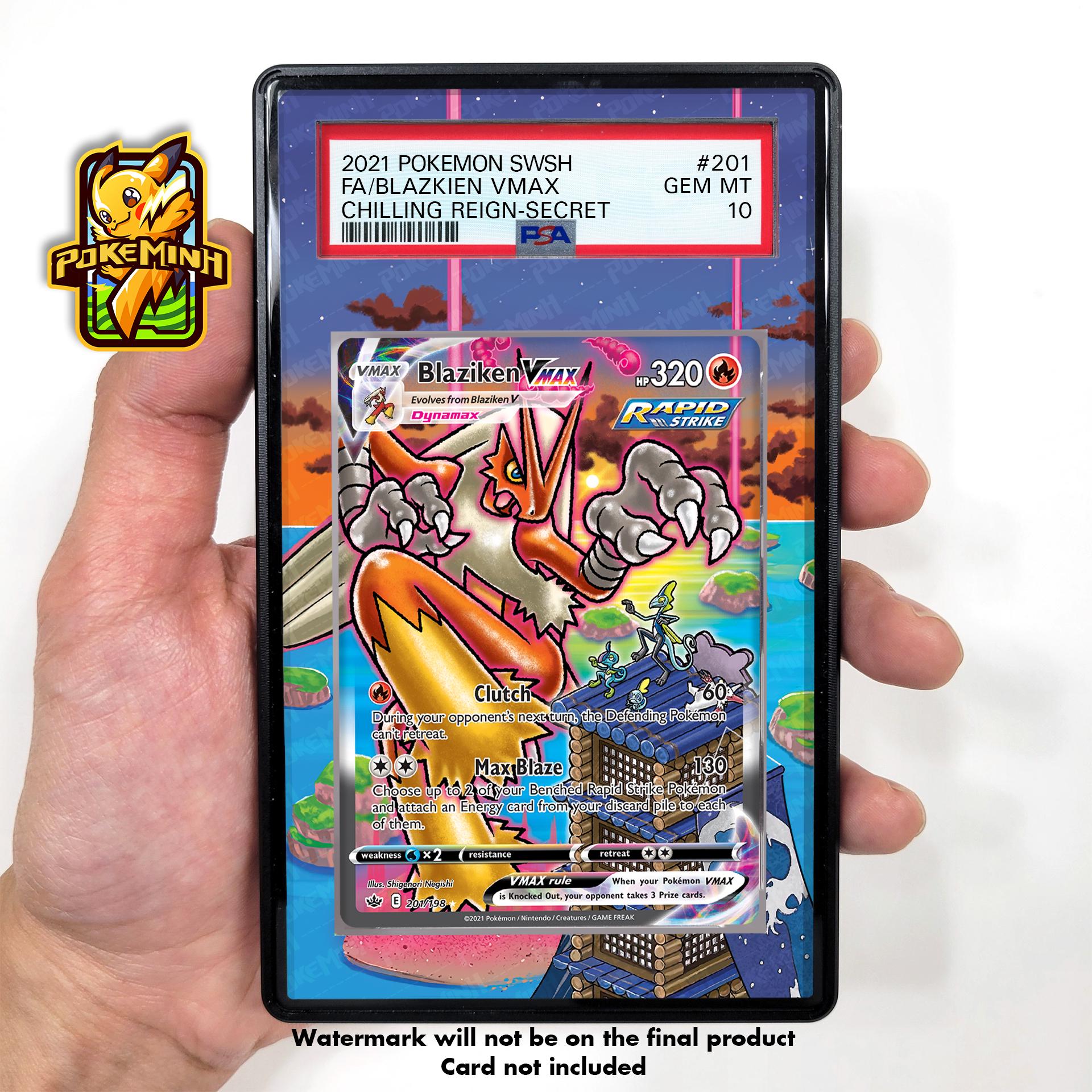 Blaziken VMAX Alternate Art Custom Pokemon Graded Display Case - Etsy