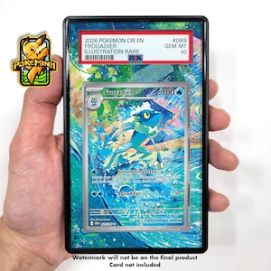 Frogadier AR Custom Pokemon Graded Display Case