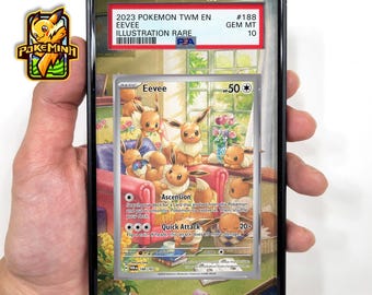 Eevee AR Custom Pokemon Graded Display Case
