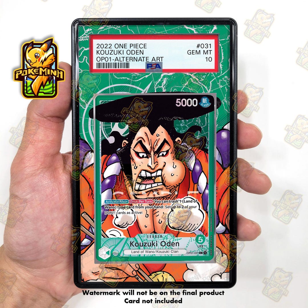 Kouzuki Oden OP01-031 Leader Alternate Art Custom One Piece Graded
