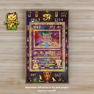 Ancienne vitrine personnalisée pour cartes Pokémon Mew