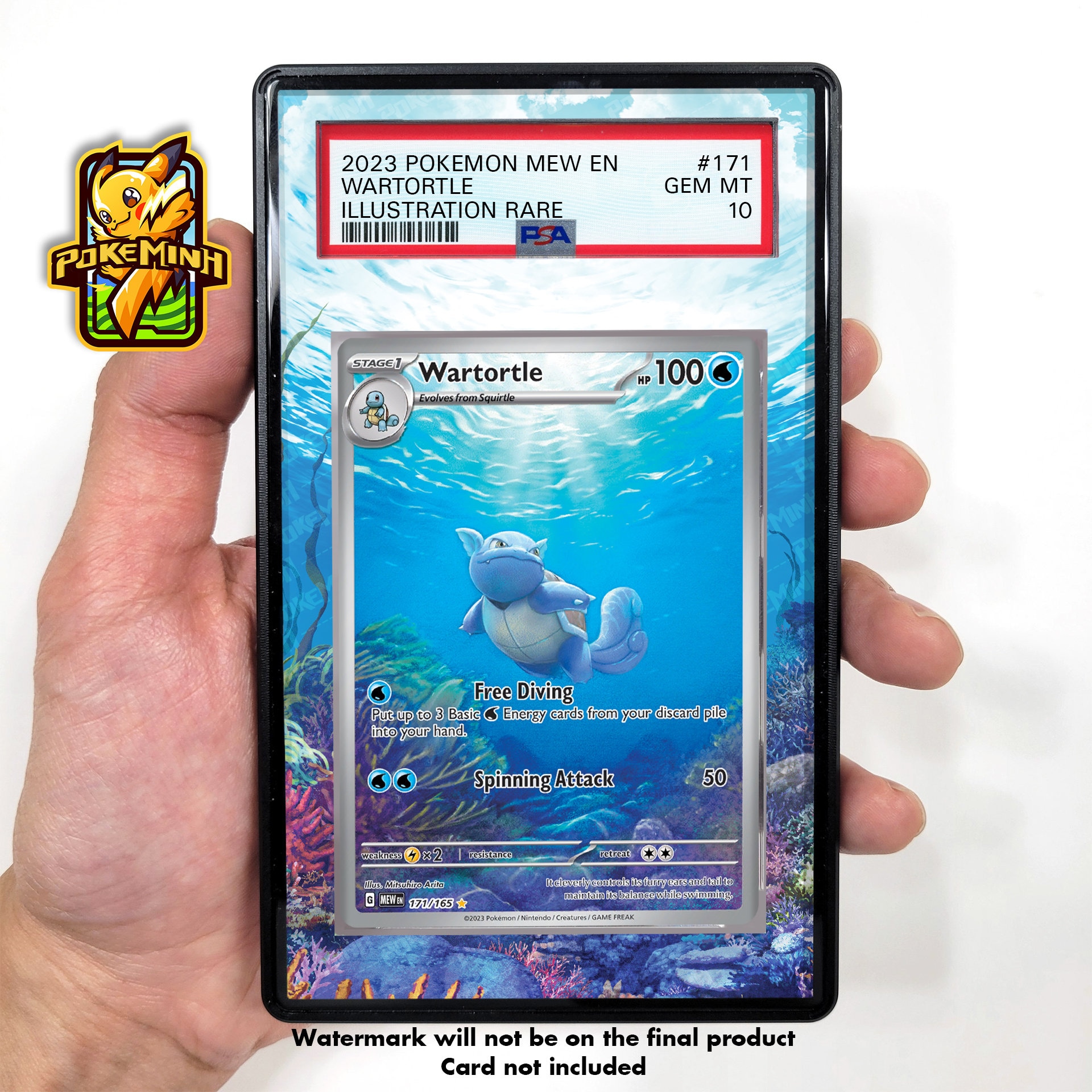 151 カメール AR PSA10 3連番 / WARTORTLE Squirtle Wartortle AR Set 170/165 171/165 SV2a 151 Pokemon