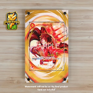 Gesigneerde vitrine met Monkey D. Luffy