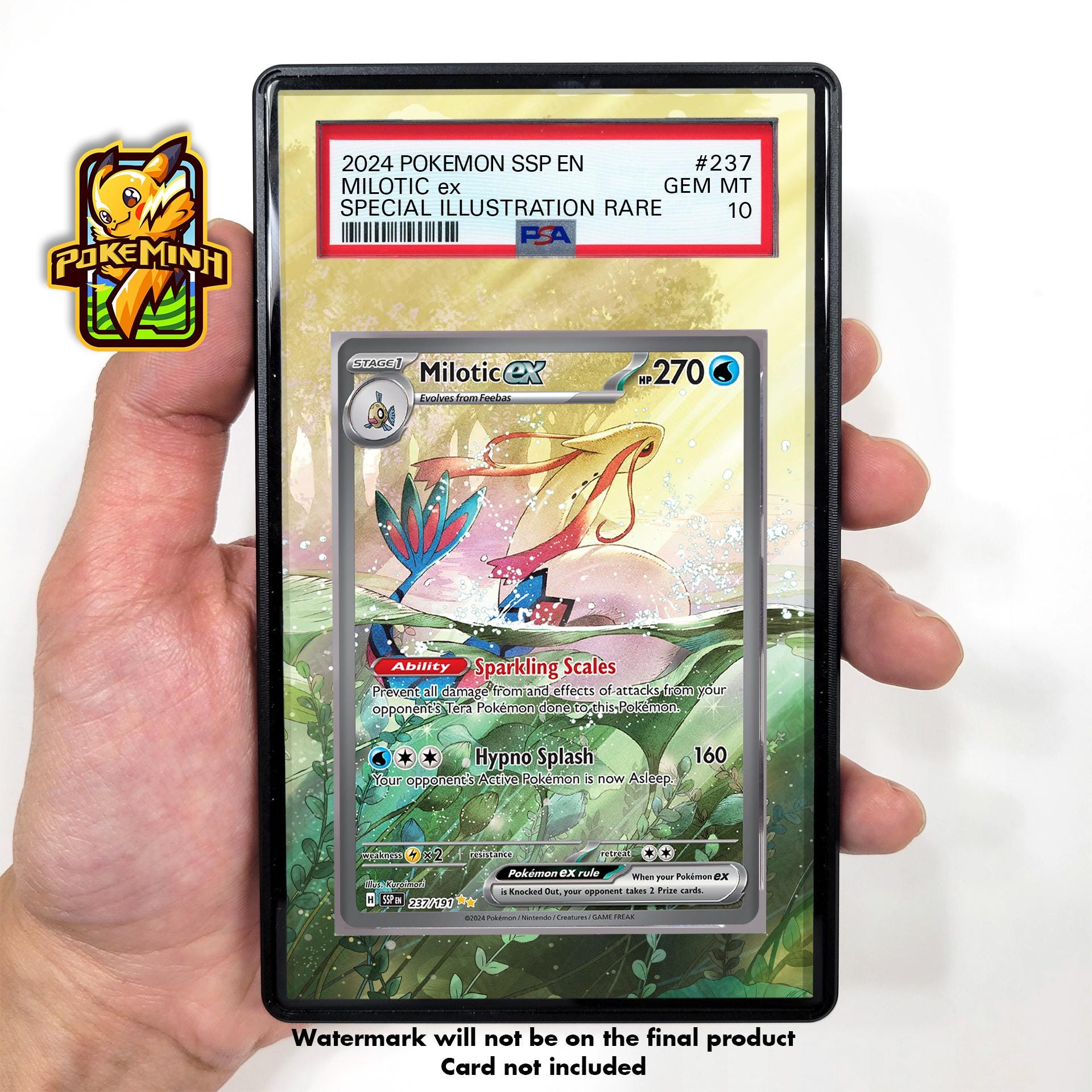 PSA 10 Pokemon Card Milotic ex SAR Feebas AR SET 110 131/106