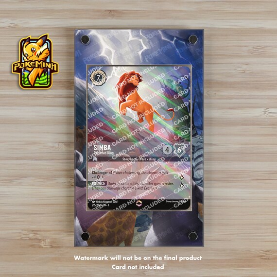 simba lorcana card - Azurite Sea - - Pride Protector (Legendary) 18 Rarity Simba - Protective Cub -