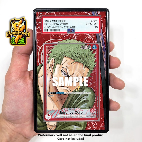 Zoro OP01-001 Leader Alternate Art Custom One Piece Graded Display