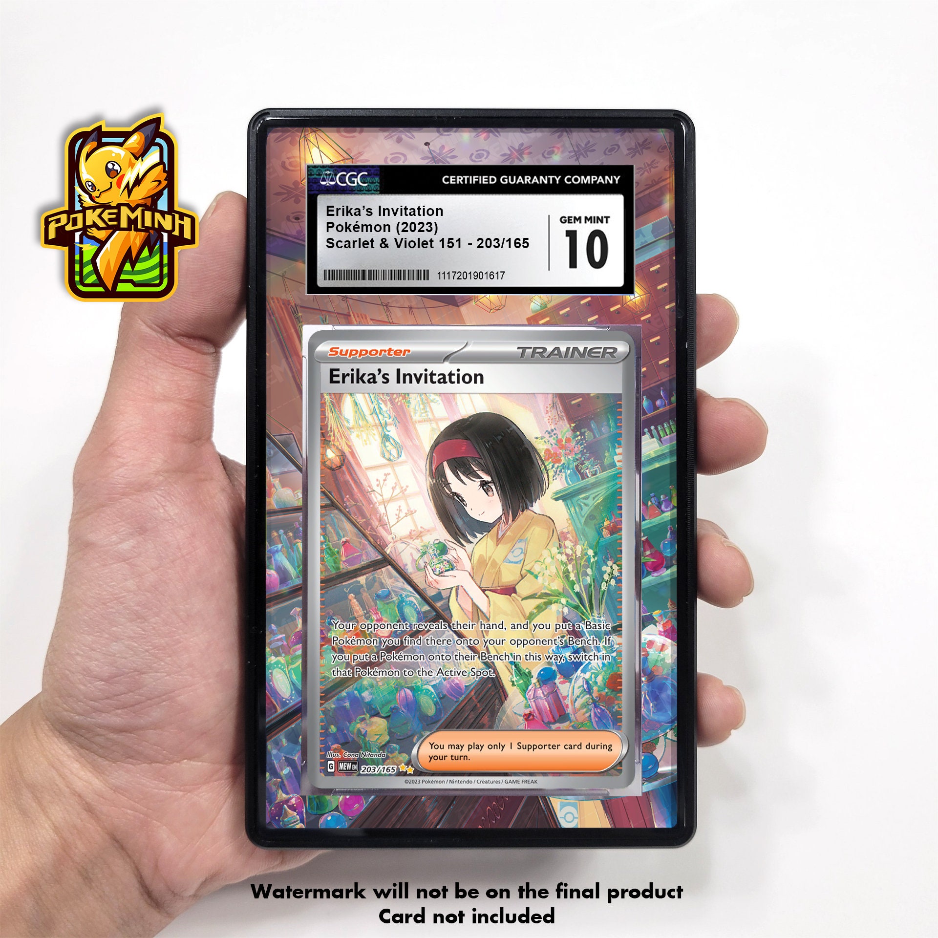 Erika's Invitation SAR Custom Pokemon Graded Display Case - Etsy