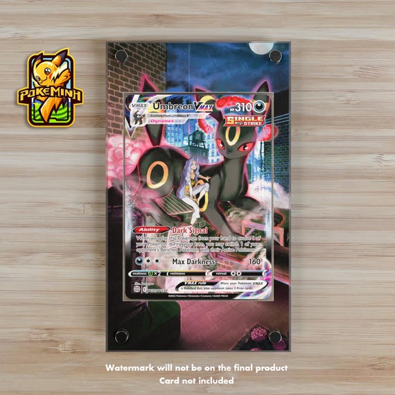 Umbreon VMAX CSR Trainer Gallery Custom Pokemon Display Case - Etsy