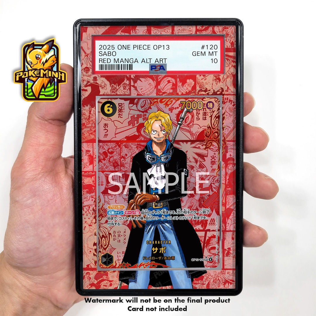 Sabo OP13-120 Red Manga Custom One Piece Graded Display Case - Etsy