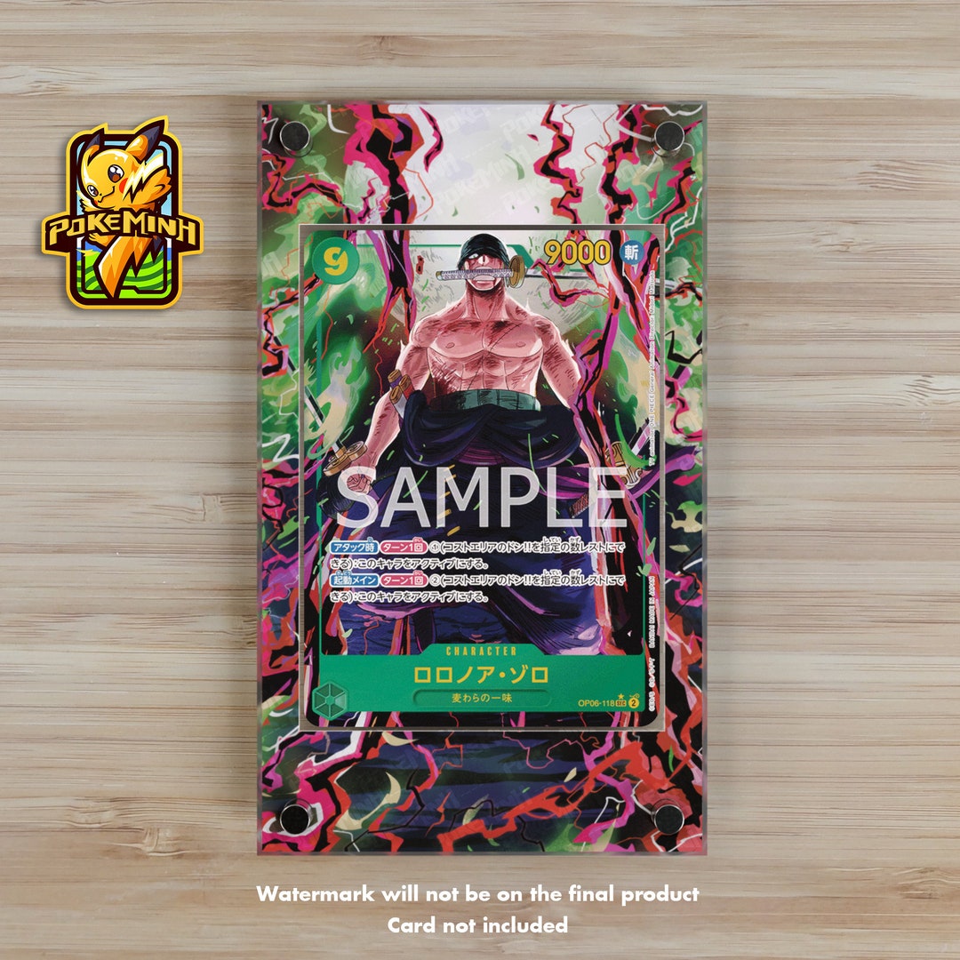 Zoro OP06-118 Alternate Art Custom One Piece Display Case - Etsy