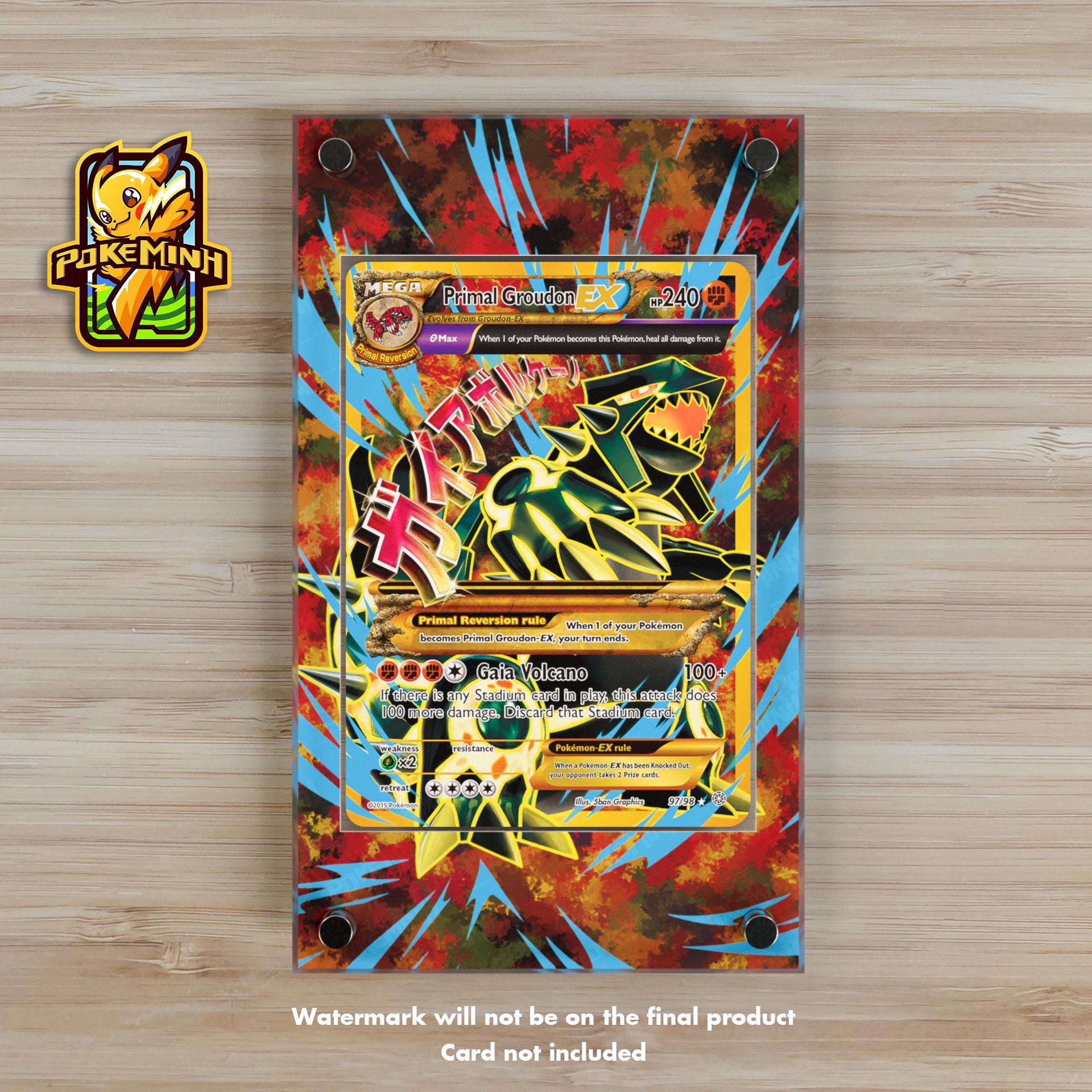 pokemon card mega primal groudon ex XY PRIMAL CLASH Ultra Rare Card Type Primal Groudon EX - 2015