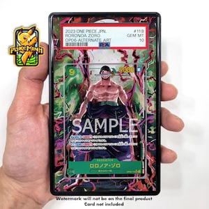 Zoro OP06-118 Alternate Art Custom One Piece Graded Vitrine Vitrine