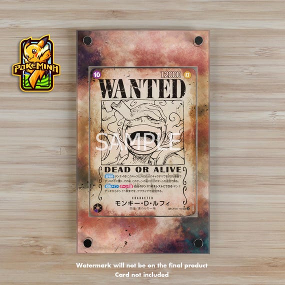 Wanted Poster Custom One Piece Display Case - Etsy