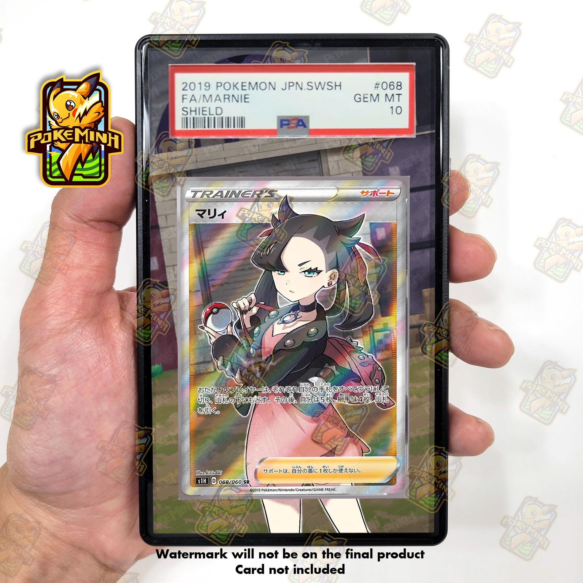 Marnie (マリィ) Full Art Trainer Custom Pokemon Graded Display