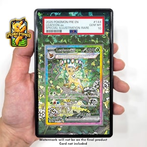 Leafeon Tera EX SAR SIR Vitrine graduée Pokemon personnalisée