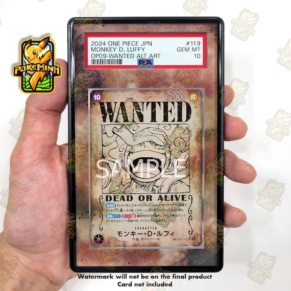 Wanted Poster Custom One Piece Graded Display Case - Etsy