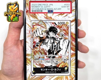 Monkey D. Luffy ST13-003 Custom One Piece Graded Display Case
