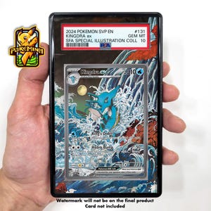 Vitrine graduée personnalisée Kingdra EX SAR Promo Pokemon
