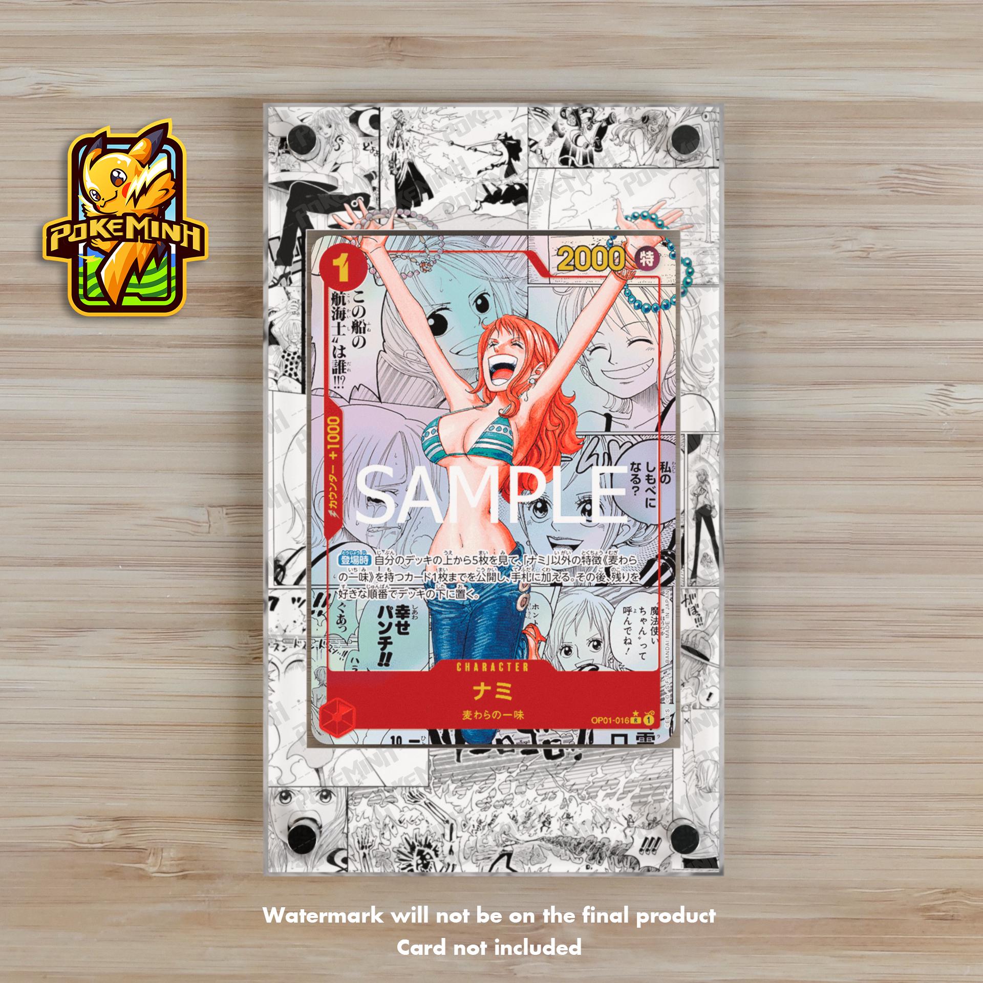 Nami OP01-16 Manga Custom One Piece Display Case - Etsy