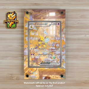 Vitrine Pokemon personnalisée Alakazam 151 EX SAR