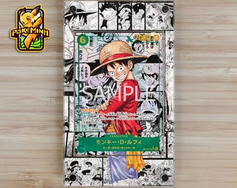 Monkey D. Luffy OP13-118 Manga Custom One Piece Display Case