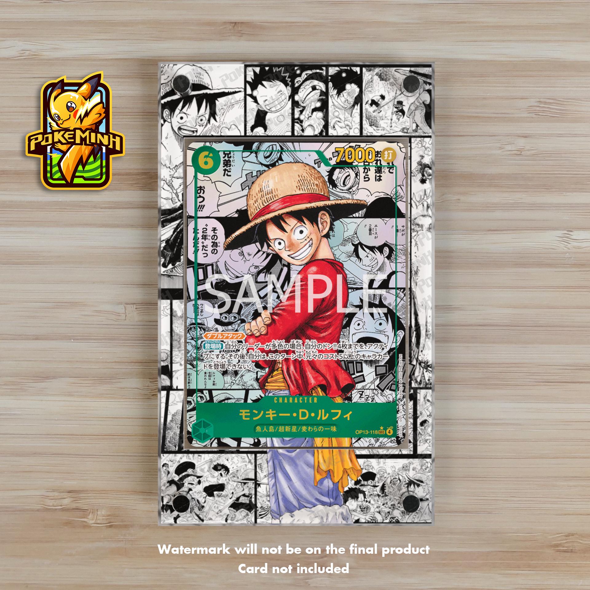 Monkey D. Luffy OP13-118 Manga Custom One Piece Display Case - Etsy