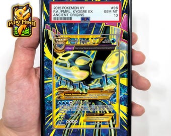 Mega Primal Kyogre EX Shiny Custom Pokemon Graded Display Case