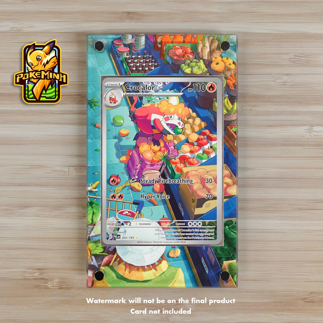 crocalor pokemon card value 0910 [Scarlet & Violet] Hyper Voice 70 Crocalor AR Custom Pokemon Display