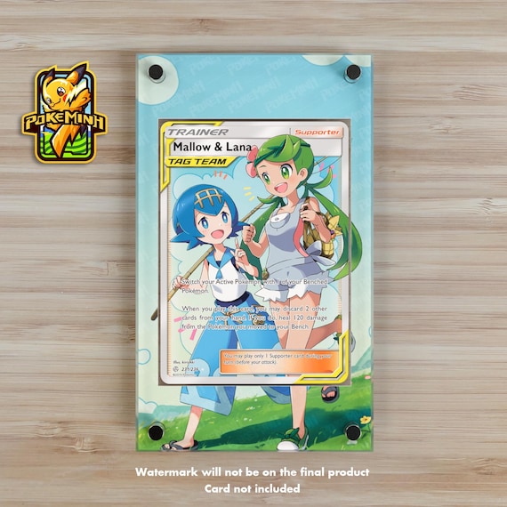 Mallow Lana Full Art Trainer Custom Pokemon Display Case - Etsy