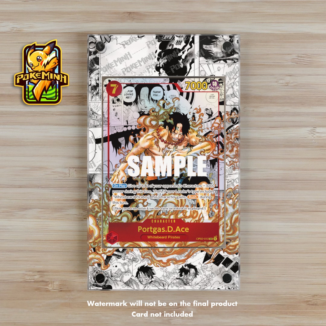 Portgas D. Ace OP02-013 Manga Custom One Piece Display Case - Etsy