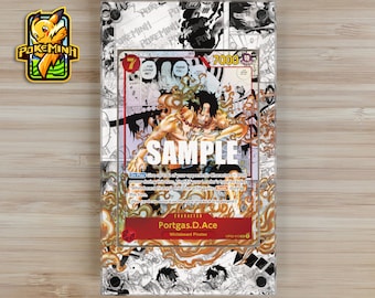 Portgas D. Ace Manga Niestandardowa gablota na jednoczęściowy zestaw