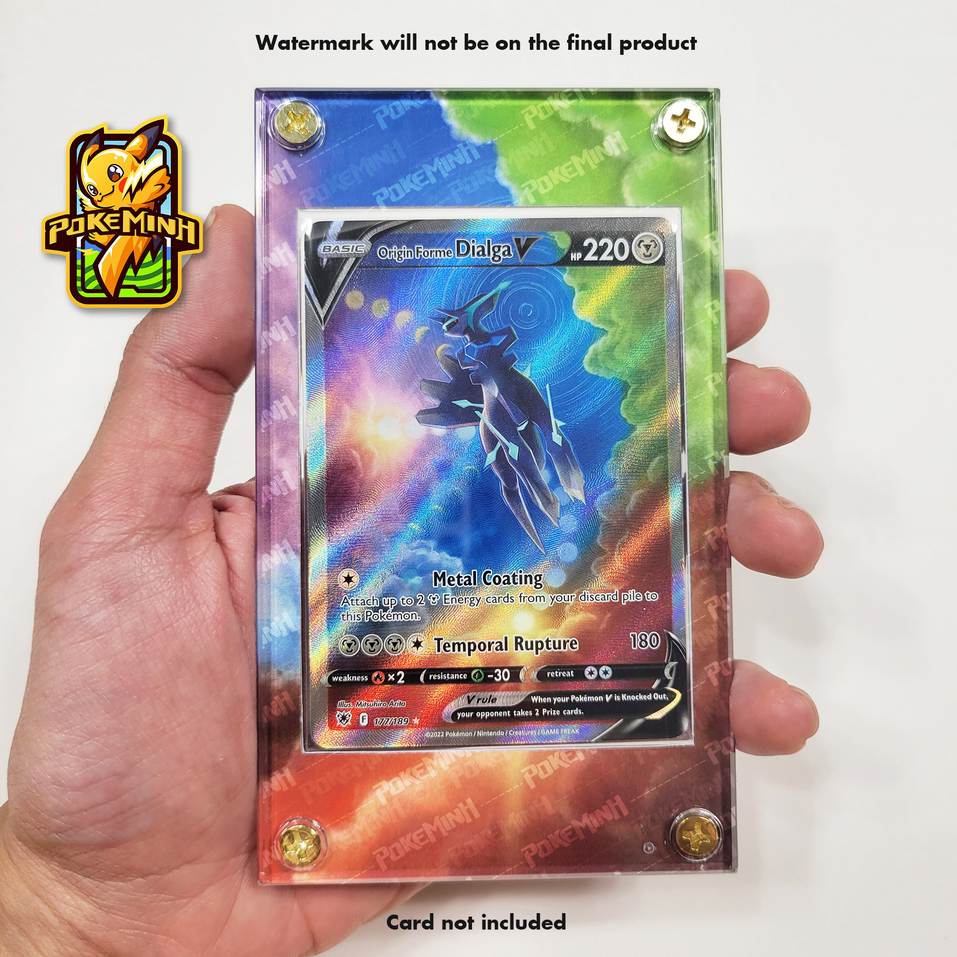 Aerodactyl V Alternate Art Custom Pokemon Card Display Case 