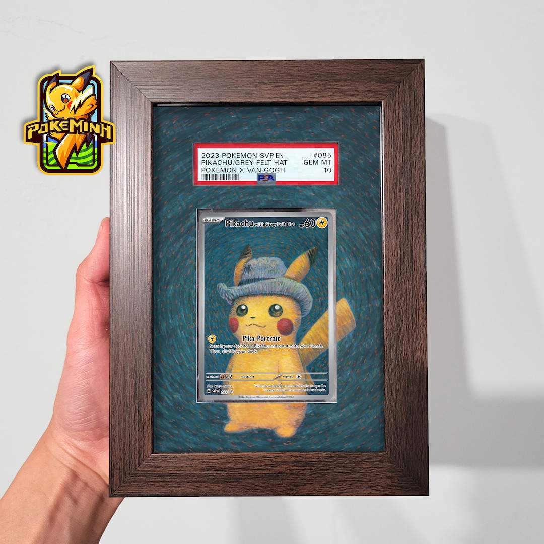 Pikachu Van Gogh Promo Custom Pokemon PSA Frame - Etsy