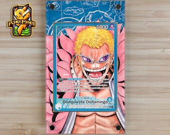 Doflamingo OP01-060 Leader Alternate Art Custom One Piece Display Case