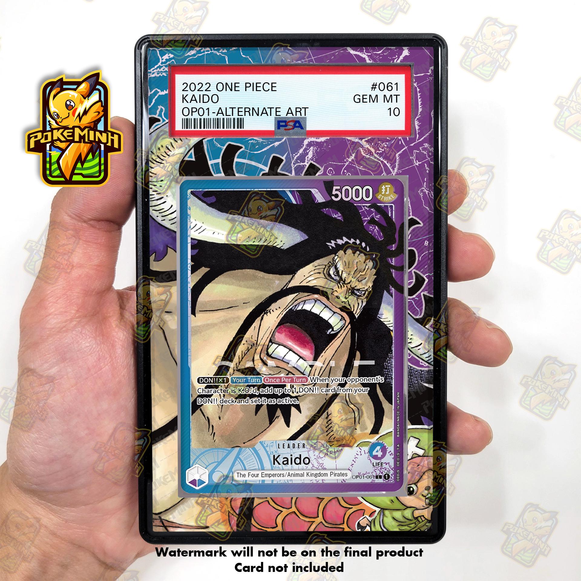 Kaido OP01-061 Leader Alternate Art Custom One Piece Graded
