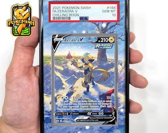 Zeraora V Alternate Art Custom Pokemon Graded Display Case