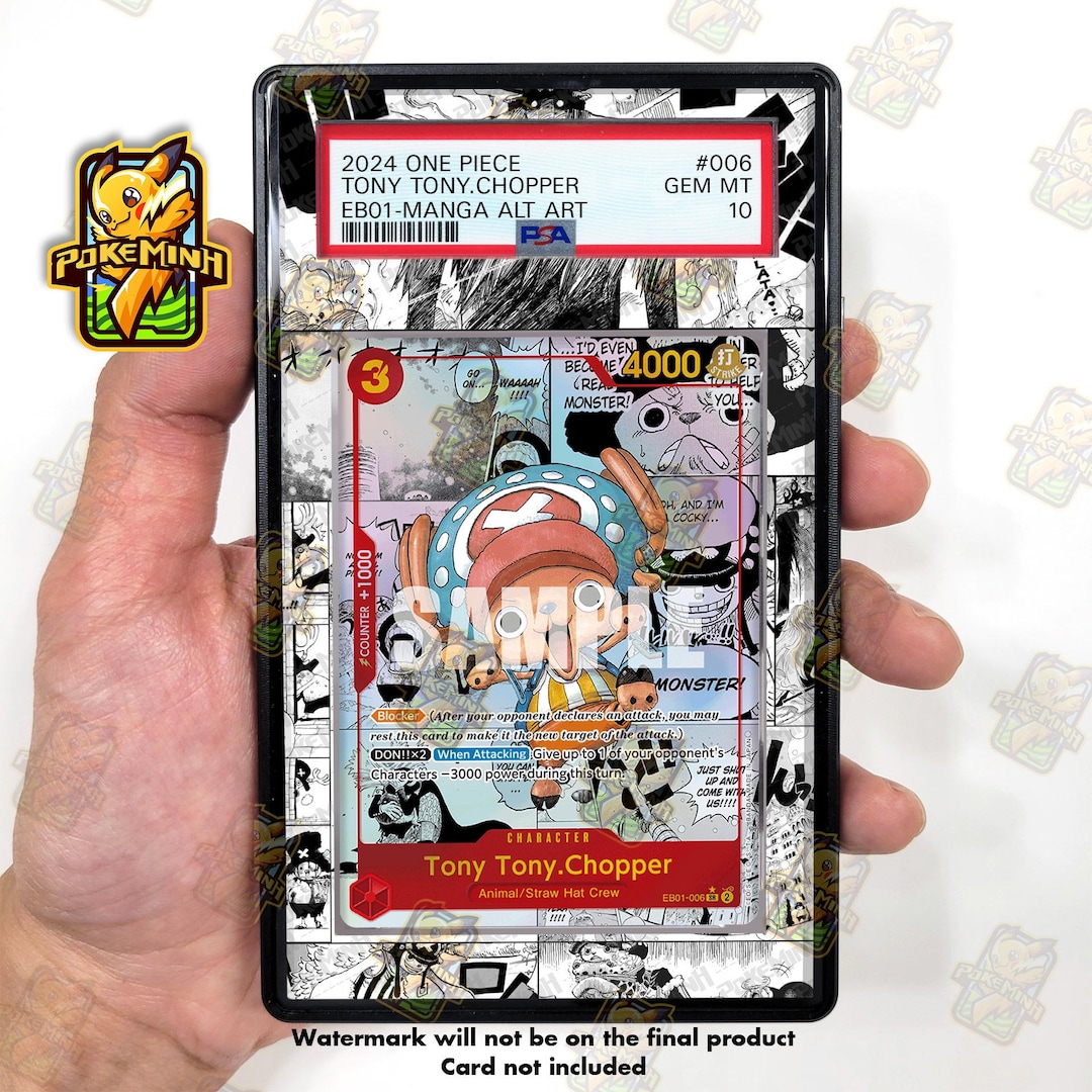 Tony Tony Chopper EB01-006 Manga Custom One Piece Graded Display