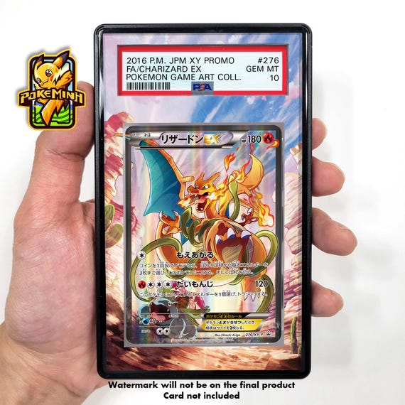 Charizard EX 276 XY-P Promo Custom Pokemon Graded Display Case - Etsy Charizard EX 276 XY-P Promo Custom Pokemon Graded Display Case - Etsy