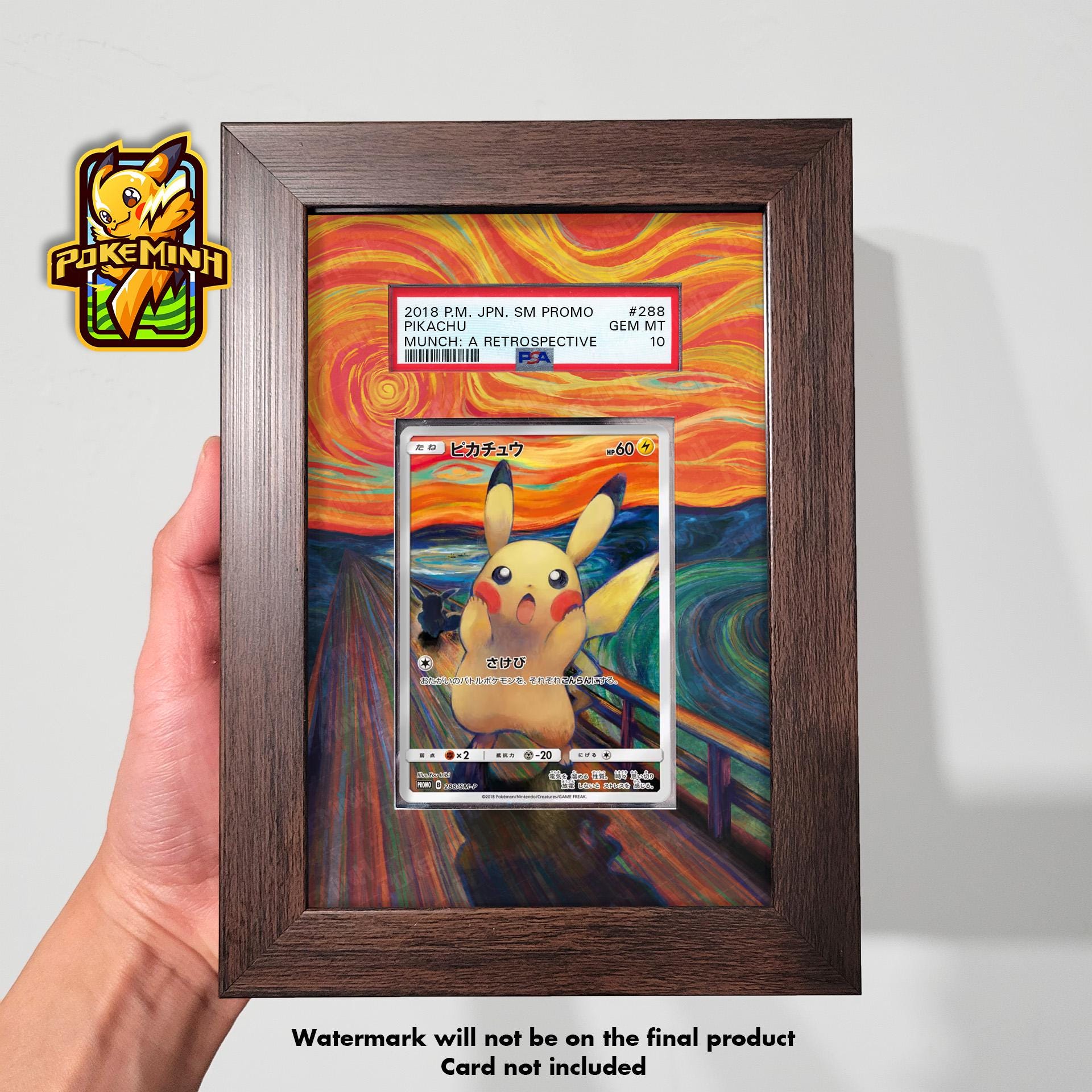 Pikachu Scream Promo 288 SM-P Custom Pokemon Frame - Etsy