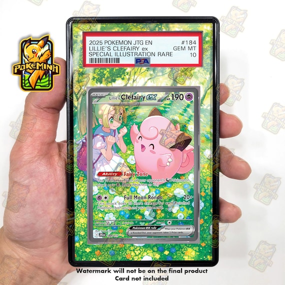 Lillie's Clefairy EX SAR Custom Pokemon Graded Display Case - Etsy