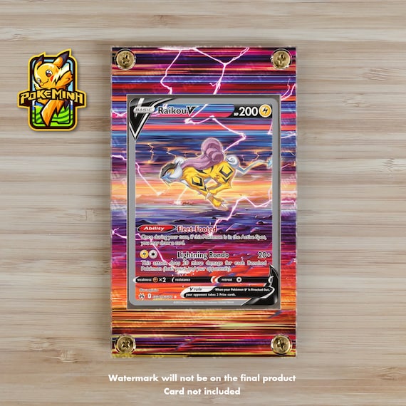 Raikou V Alternate Art Custom Pokemon Card Display Case - Etsy