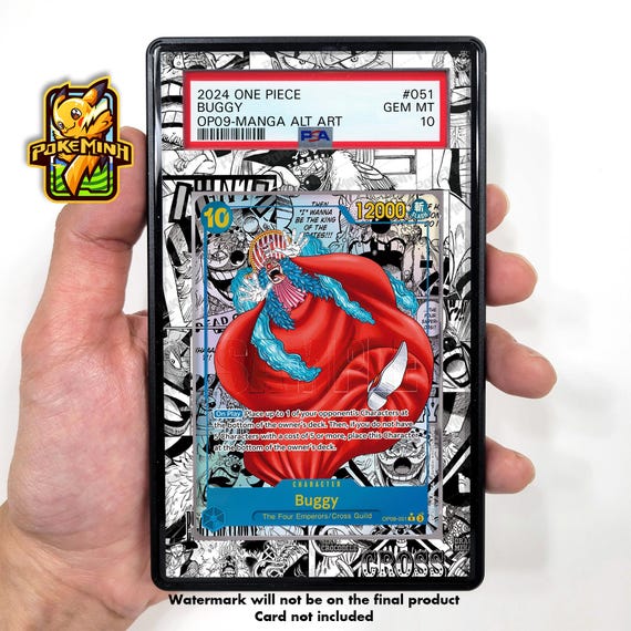 Buggy OP09-051 Manga Custom One Piece Graded Display Case - Etsy