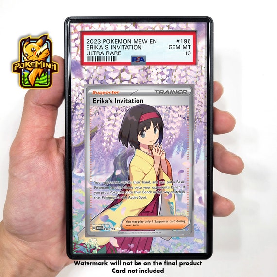 Erika's Invitation Full Art Custom Pokemon Graded Display Case - Etsy