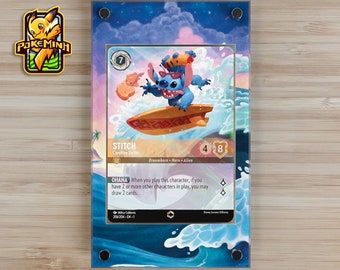 Stitch Carefree Surfer Enchanted Custom Disney Lorcana Display Case