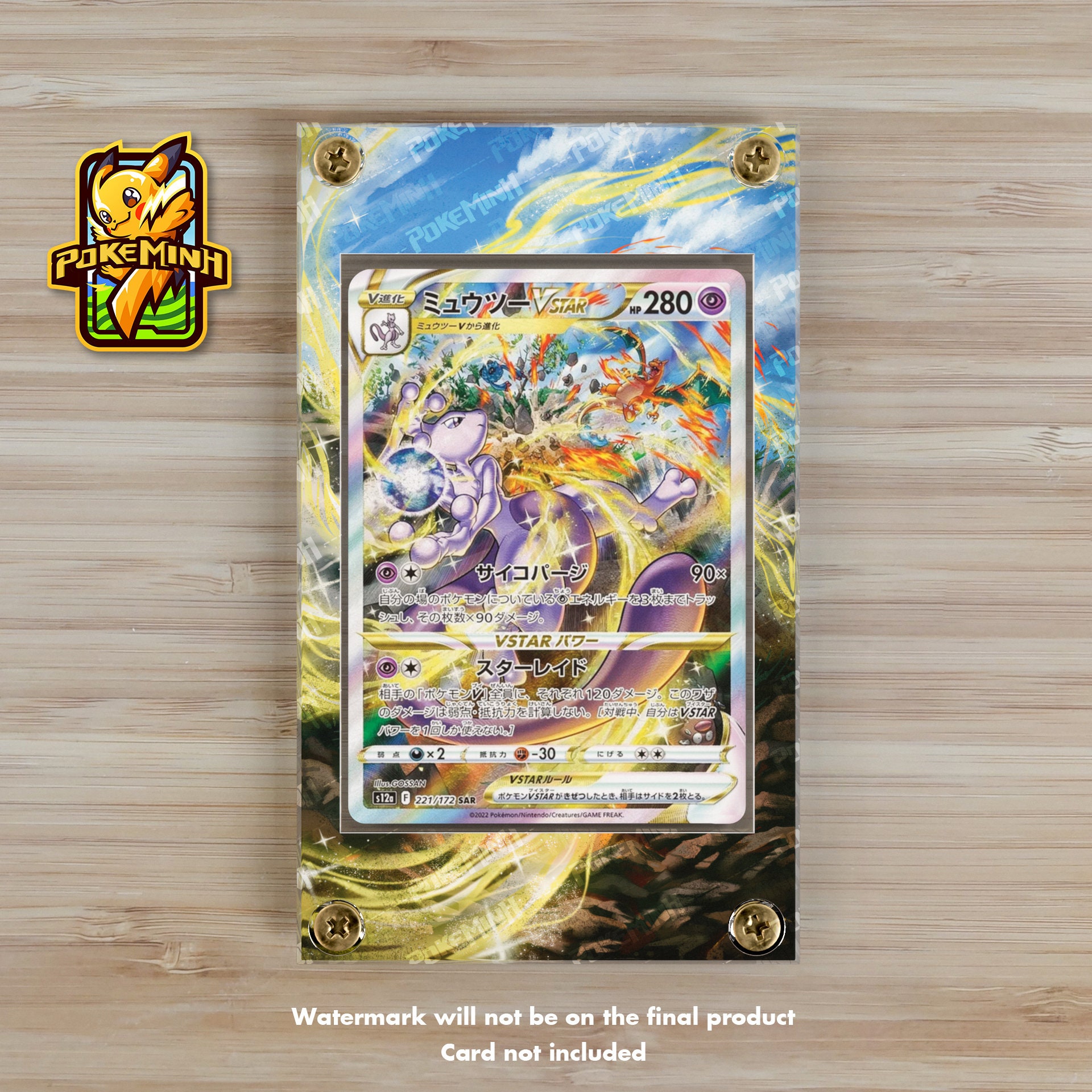 HANDMADE Pokemon Custom Card Armored Mewtwo / Mewtwo V Star 