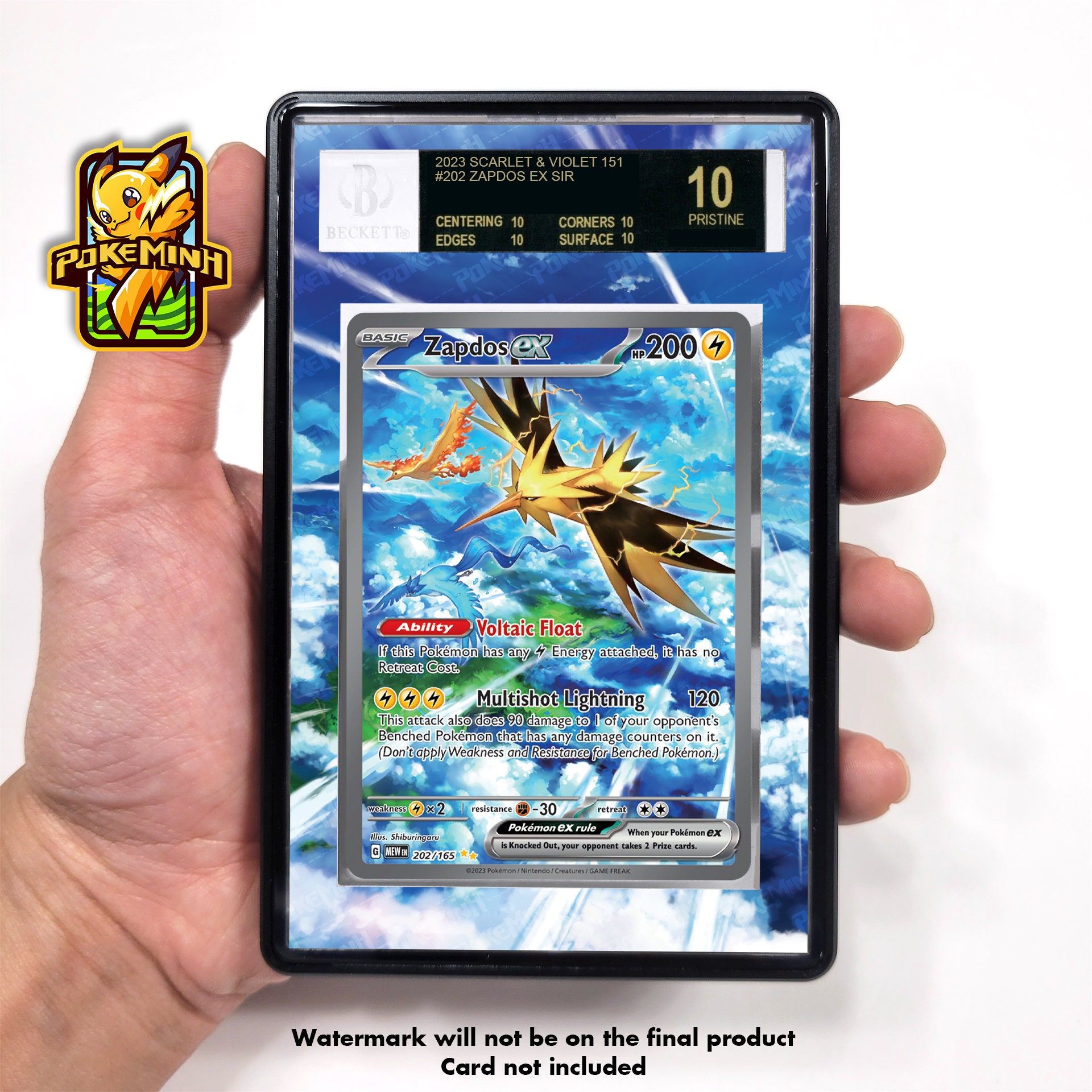 Zapdos 151 AR Custom Pokemon Graded Display Case - Etsy