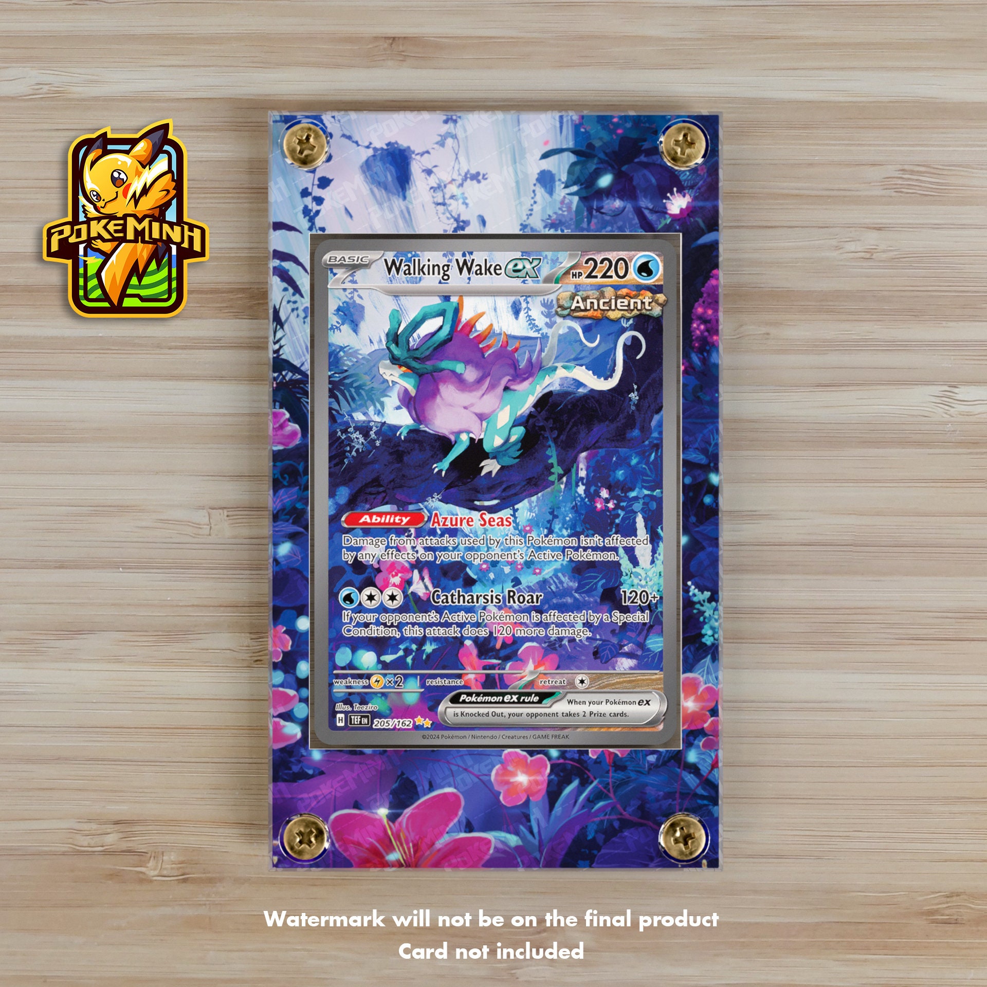 Walking Wake EX SAR Custom Pokemon Card Display Case - Etsy Walking Wake EX SAR Custom Pokemon Card Display Case - Etsy